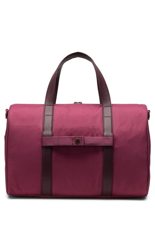 Herschel Supply Co . Novel Water Resistant Recycled Polyester Duffle Bag In Purple