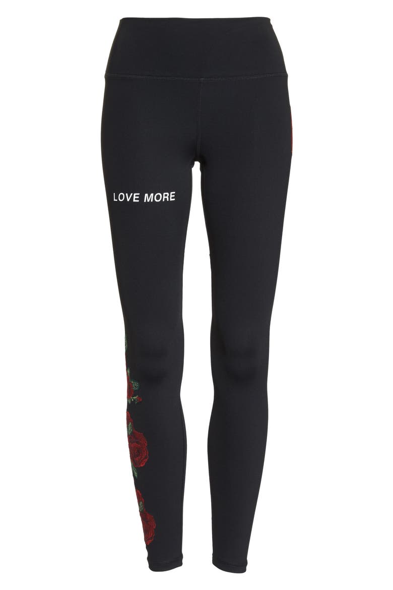 Rose Perfect High Waist Leggings, Alternate, color, VINTAGE BLACK