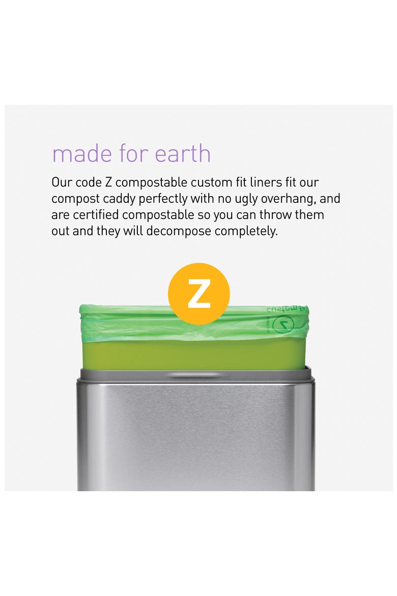 4L compost caddy, Alternate, color, WHITE