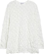 Comme des Garçons Comme des Garçons Raschel Knit Crushed Ruffle Top