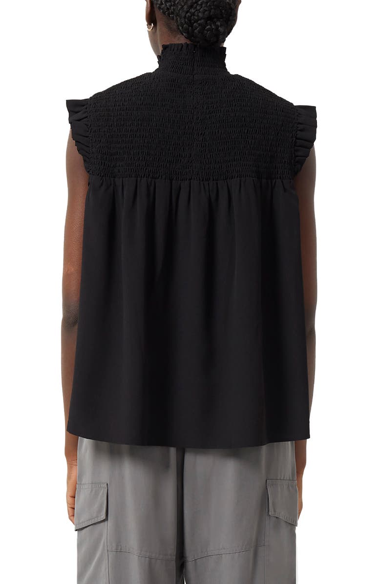 French Connection Boza Smocked Sleeveless Top, Alternate, color, 