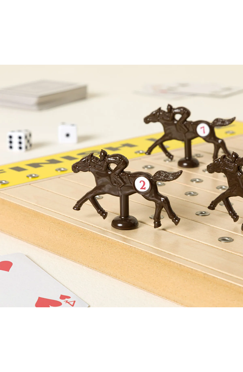 Uncommon Goods Horse Racing Game by Across the Board Game, Alternate, color, Brown