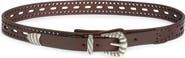 Etro Perforated Leather Belt