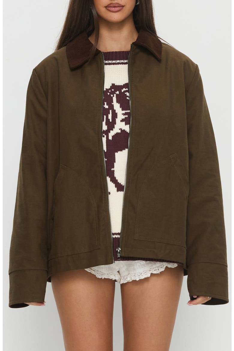Livya Cotton Utility Jacket, Main, color, KHAKI