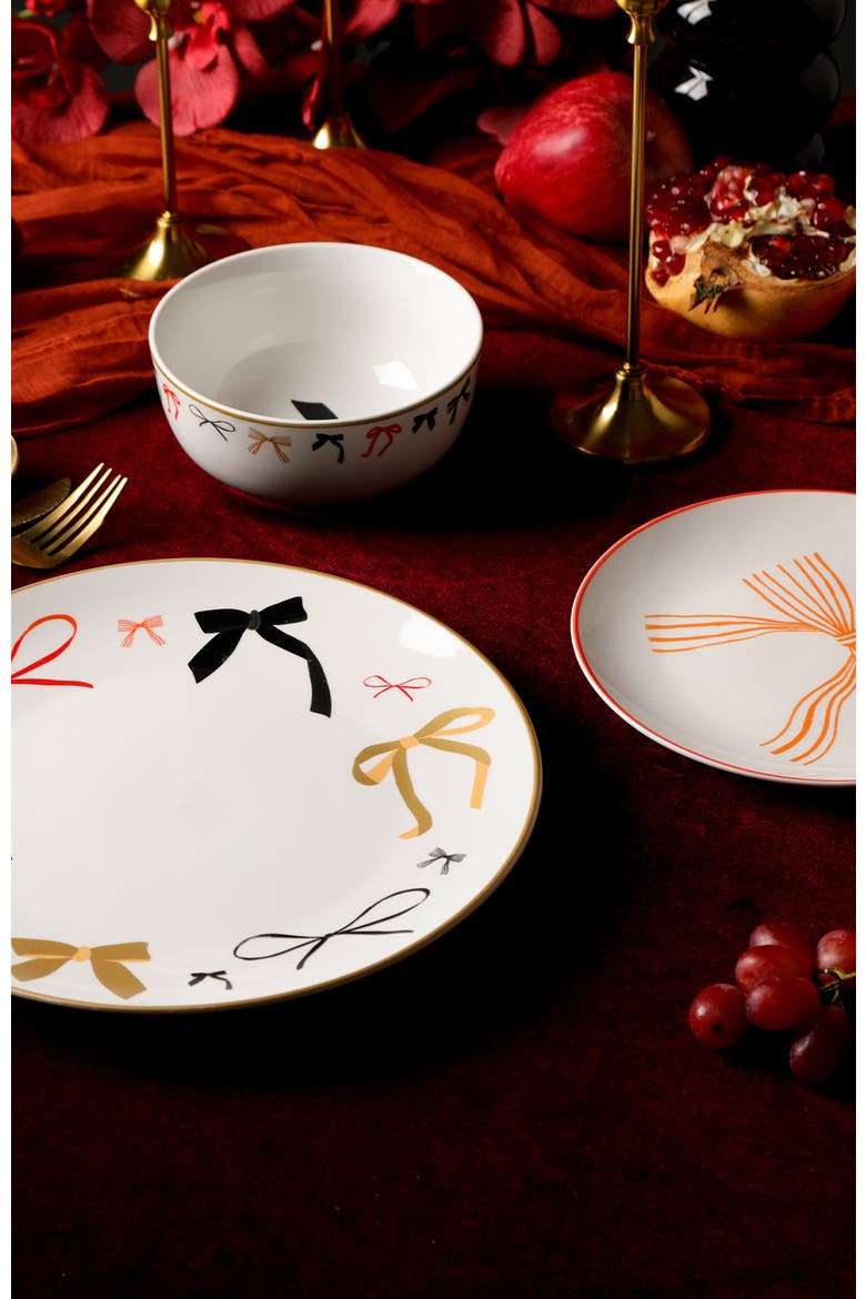 Rosie Porcelain 24-Piece Dinnerware Set, Alternate, color, Multicolored
