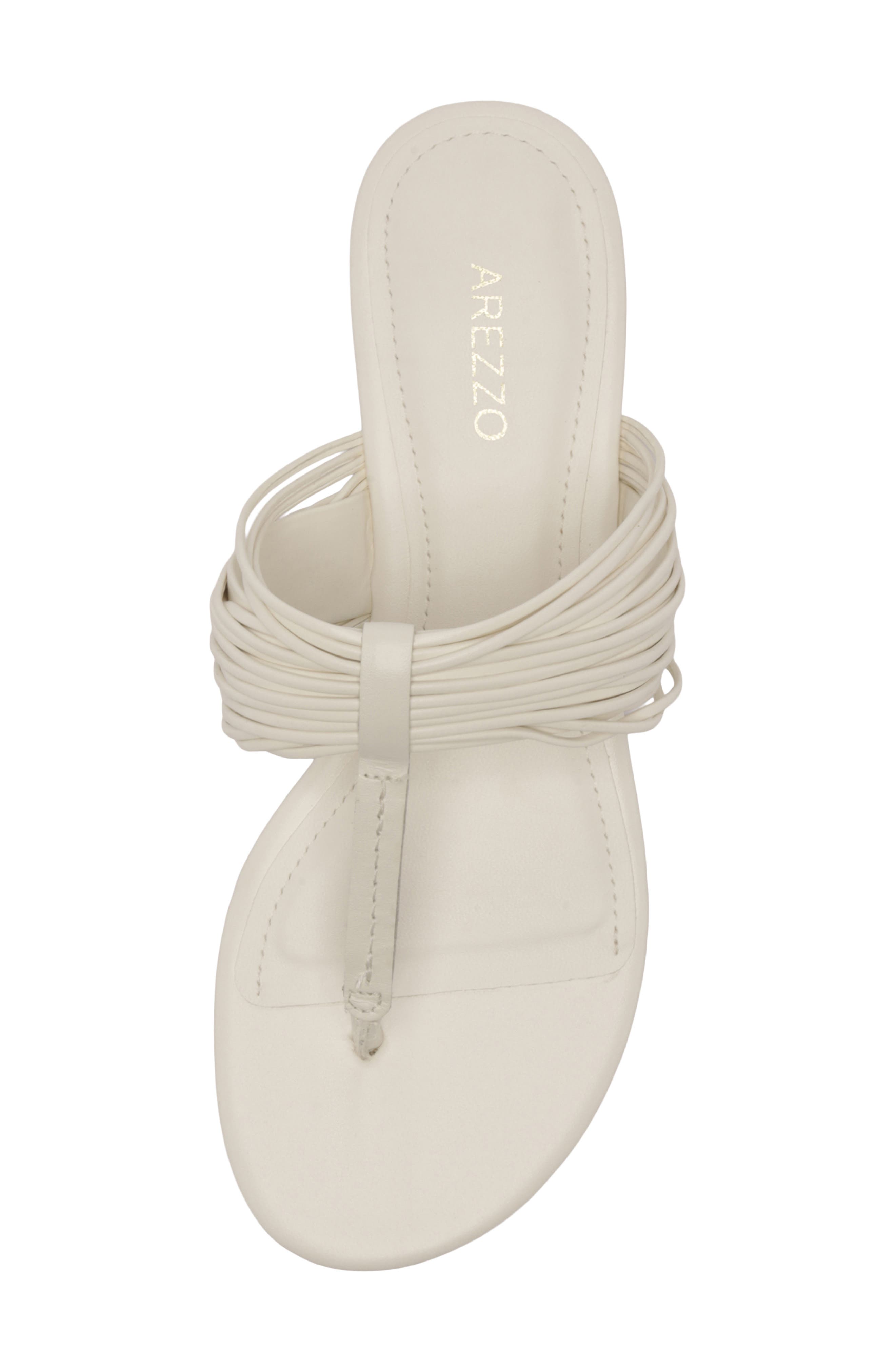 Arezzo Elani Sandal, Alternate, color, Cream White