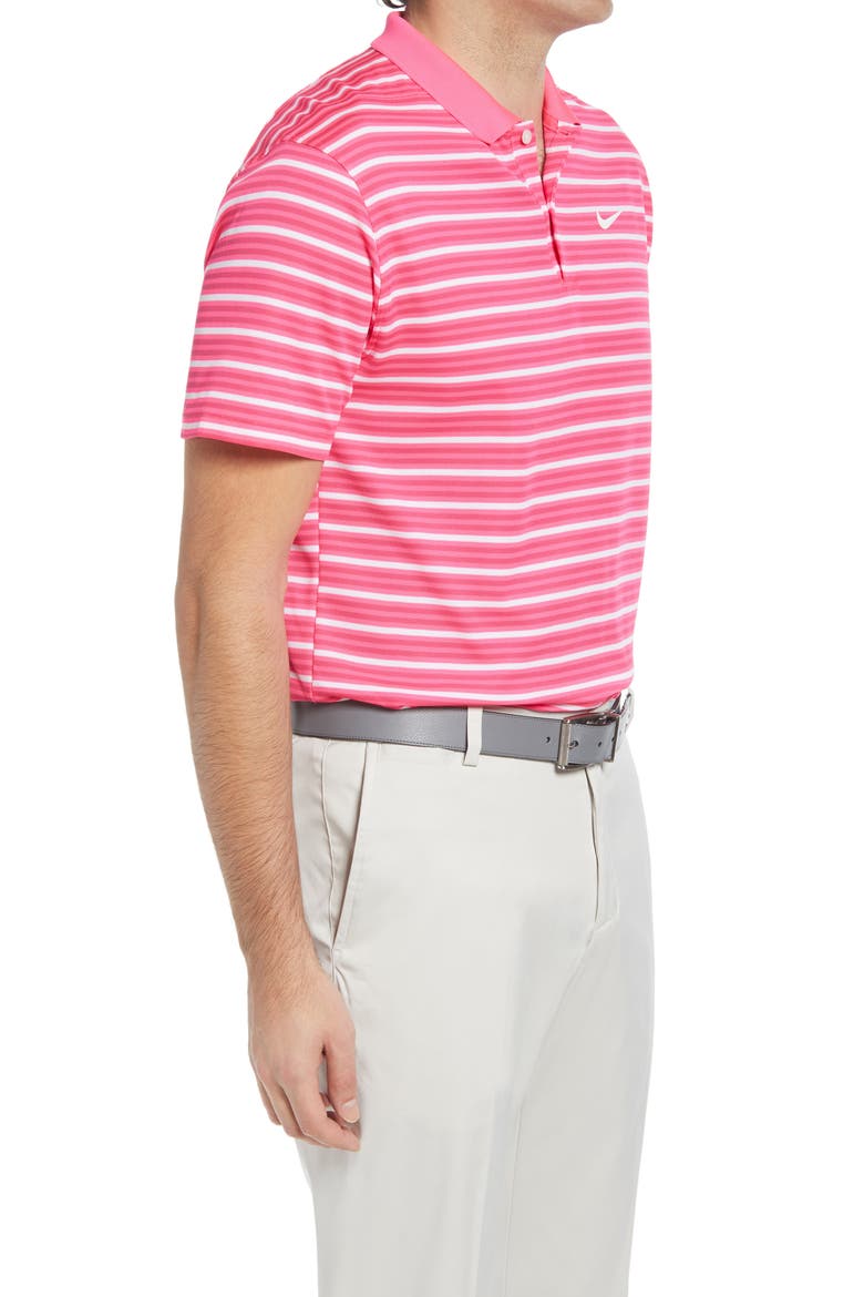 Dri-Fit Victory Polo Shirt, Alternate, color, HYPER PINK/ WATERMELON/ WHITE