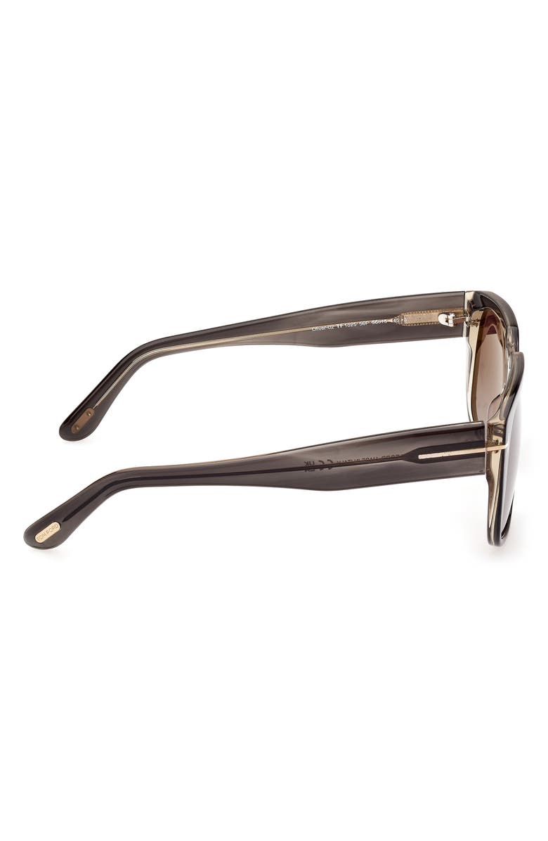 TOM FORD 56mm Square Sunglasses, Alternate, color,