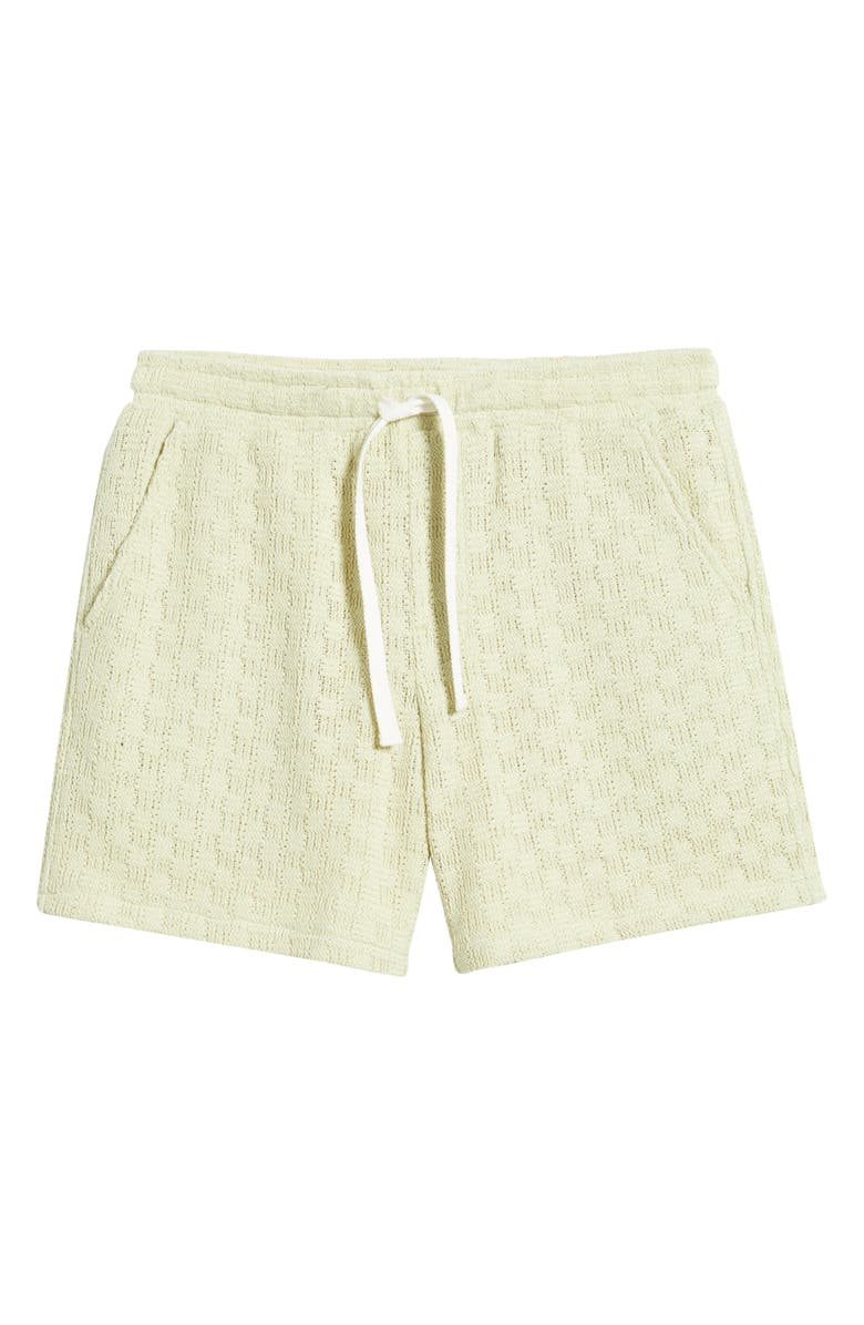 RIZORT Gregory Basket Weave Knit Drawstring Shorts, Alternate, color, Green