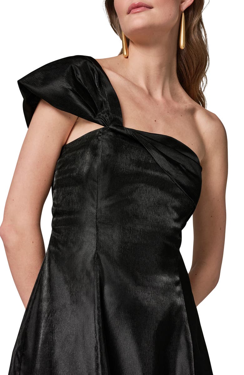 Donna Karan New York Asymmetric Satin Gown, Alternate, color, 