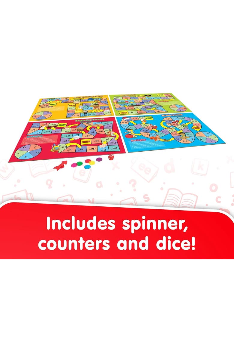Phonics Board Games Set, Alternate, color, Multicolored