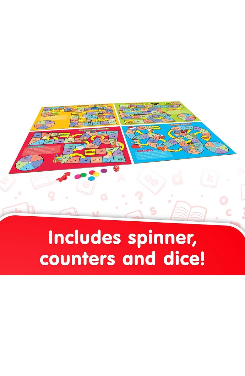Junior Learning Phonics Board Games Set, Alternate, color, Multicolored