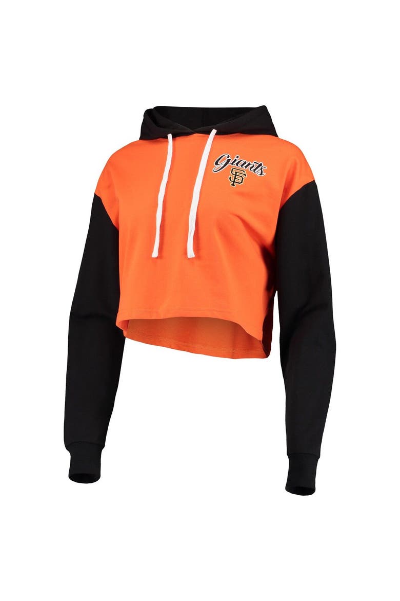 Women's FOCO Orange/Black San Francisco Giants Color-Block Pullover Hoodie & Shorts Lounge Set, Alternate, color, Orange