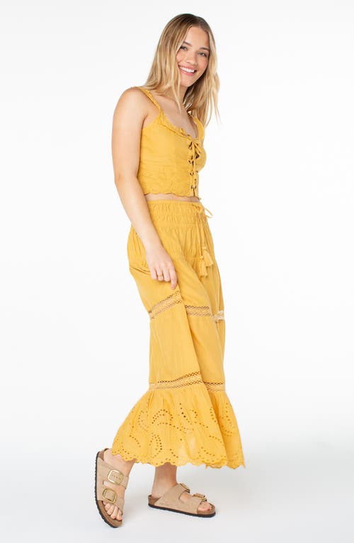 Roxy Castaway Embroidered Cotton Maxi Skirt