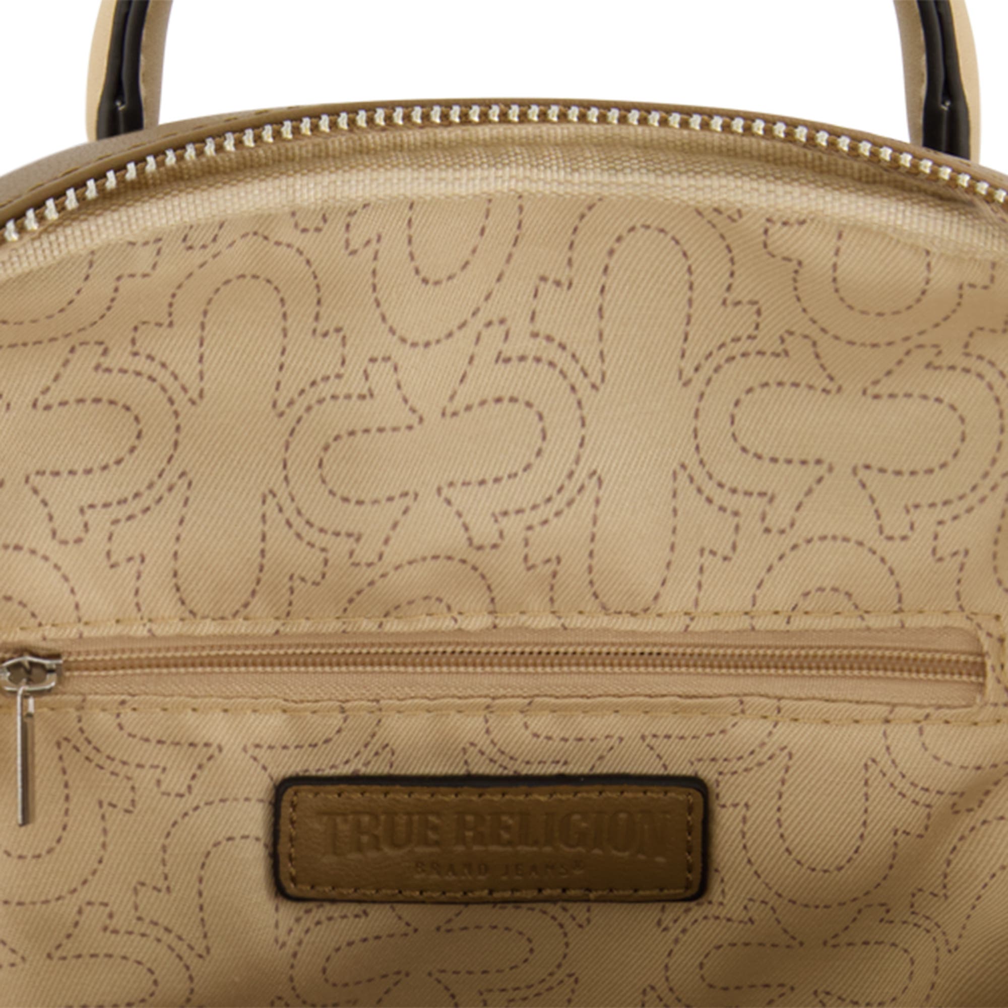 True Religion Studded Horseshoe Mini Backpack, Alternate, color, Brown