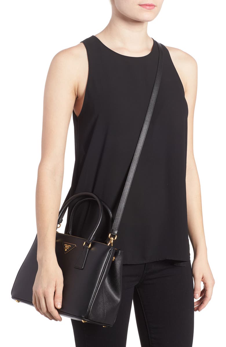 Prada Saffiano Lux Leather Satchel, Alternate, color,