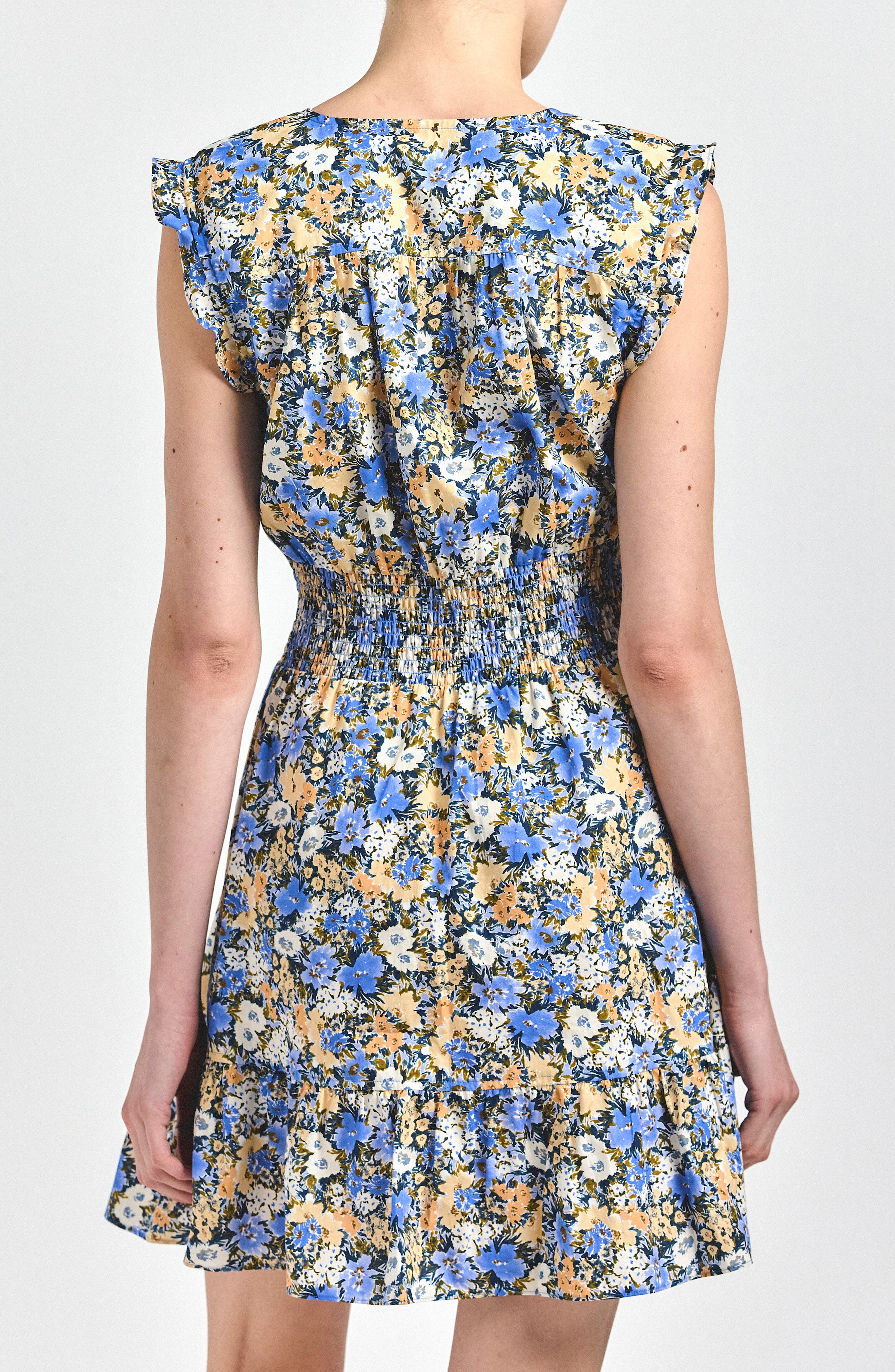 Kris Floral Sleeveless Cotton Minidress - image 2