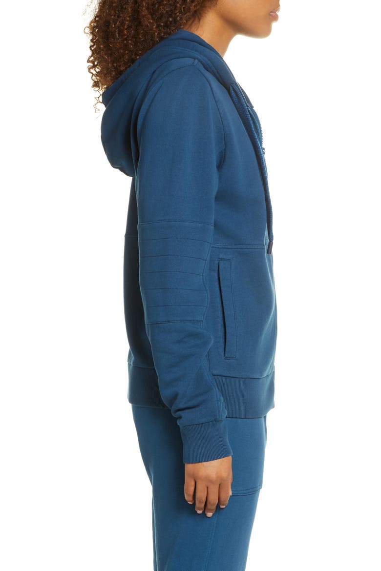 Rudi Moto Zip Hoodie, Alternate, color, BLUE REEF