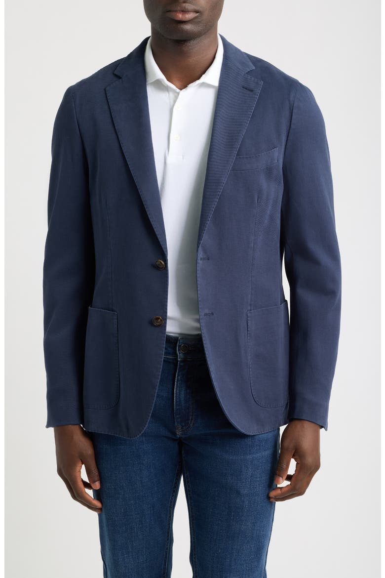 Chatham Cotton and Cashmere Sport Coat, Main, color, PROVIDENCE NAVY