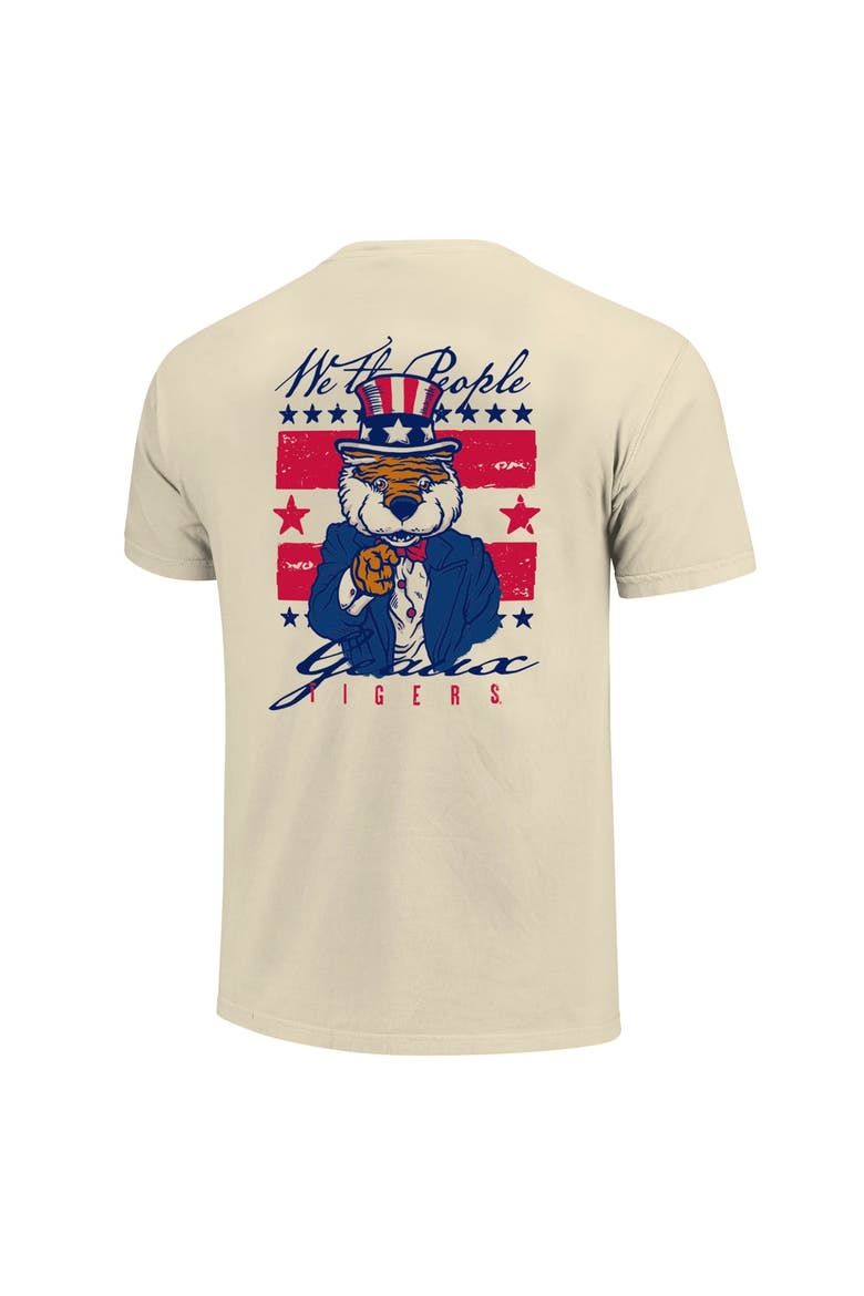 Men's  Cream LSU Tigers Uncle Sam Mascot T-Shirt, Alternate, color, Cream