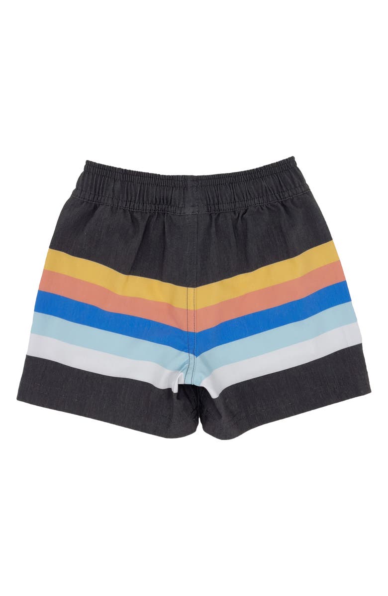 Feather 4 Arrow Stripe Swim Trunks, Alternate, color, 