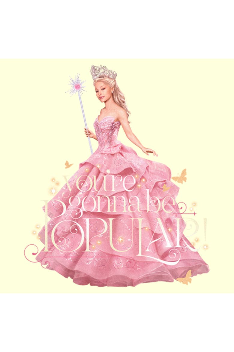 Men's Glinda You're Gonna Be Popular Graphic T-Shirt, Alternate, color, Beige