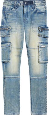 RtA Slate Cargo Skinny Jeans