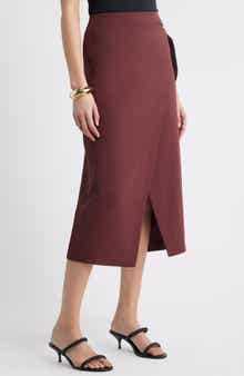 Nordstrom Midi Wrap Skirt