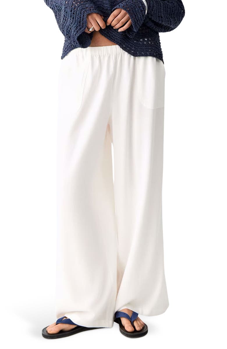 MANGO TEEN Straight-Leg Pants, Main, color, Off White
