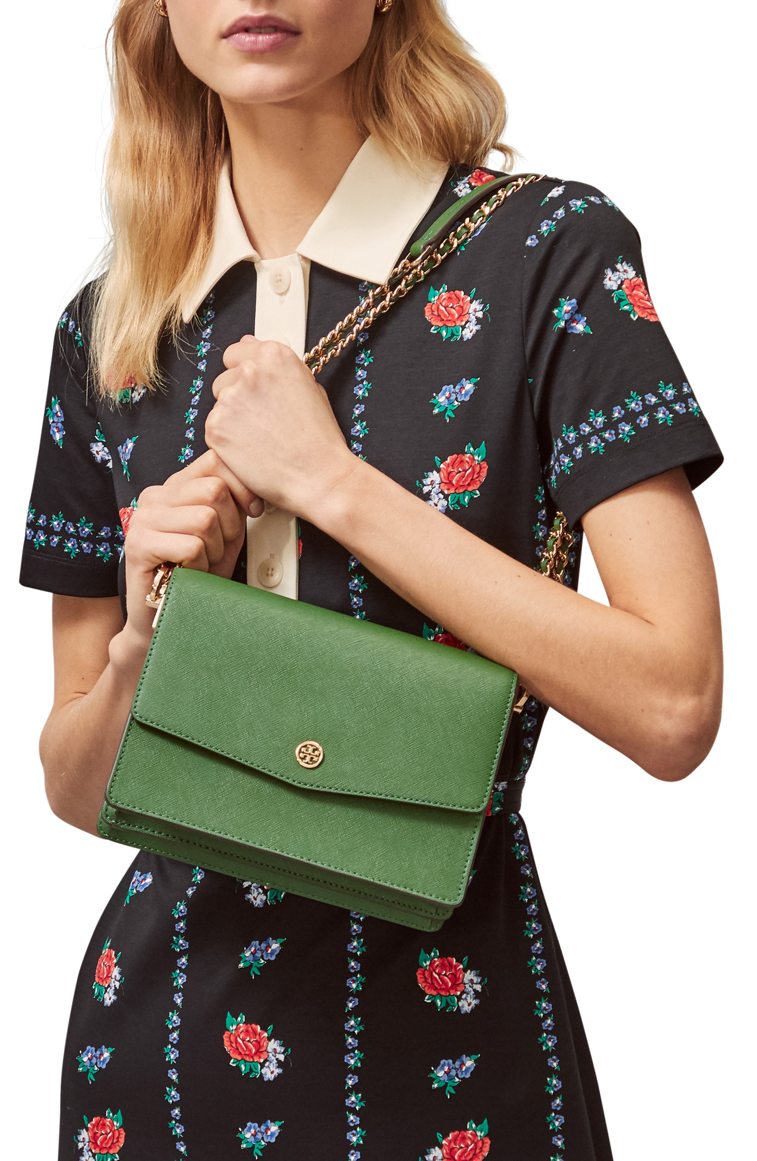 Tory Burch Robinson Convertible Shoulder Bag, Alternate, color, 