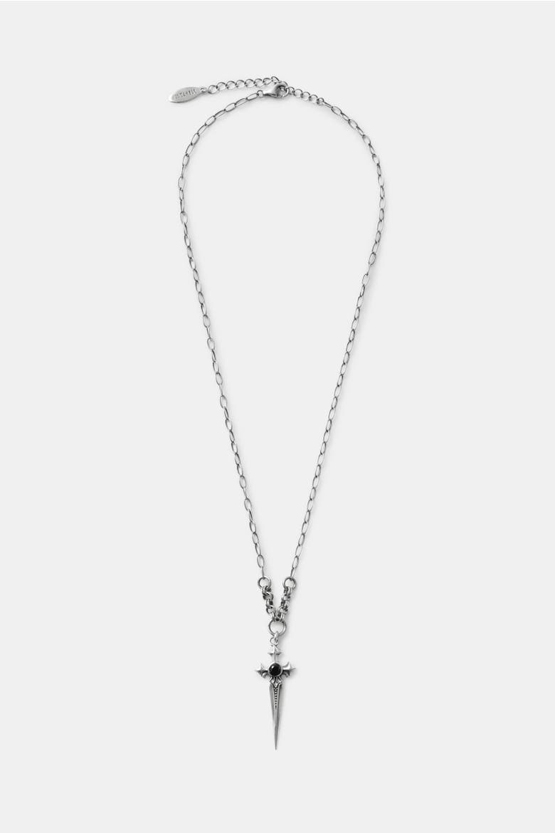 Sica Sword Sterling Silver Necklace, Alternate, color, Silver