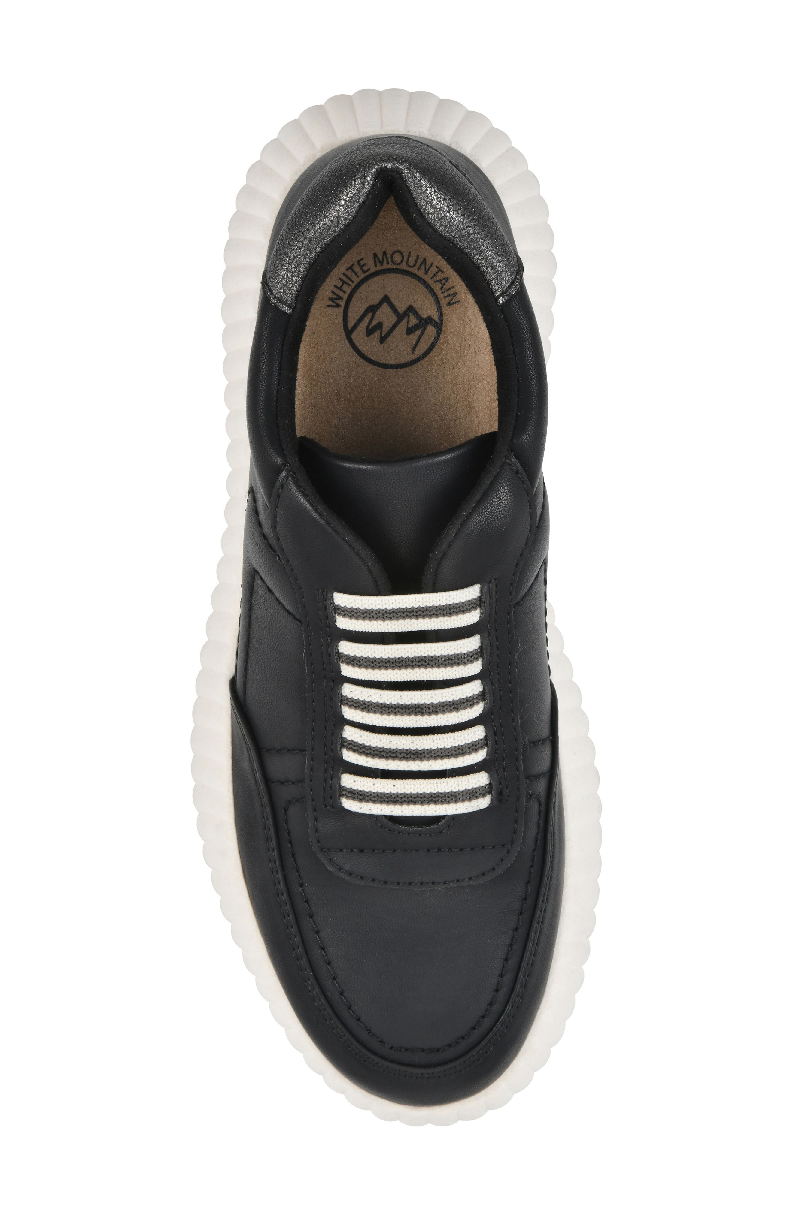 White Mountain Footwear Daytime Wedge Knit Sneaker, Alternate, color, 