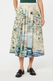 Weekend Max Mara Adepto Cotton Midi Skirt
