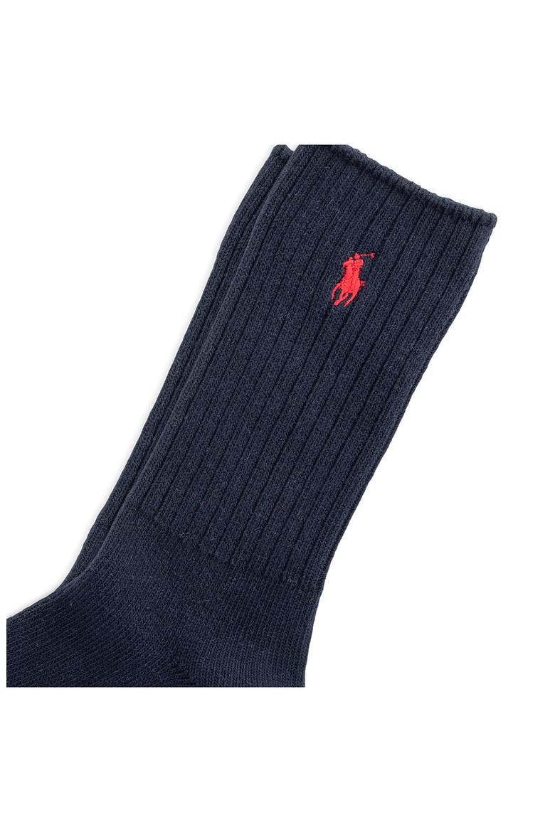 Basic Crew Socks, Alternate, color, DARK NAVY