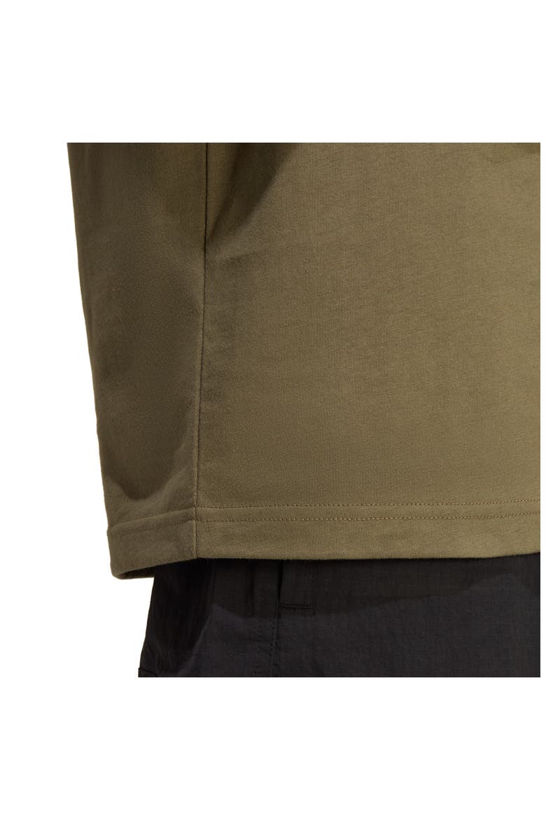 Essentials Cotton Crewneck T-Shirt, Alternate, color, OLIVE STRATA