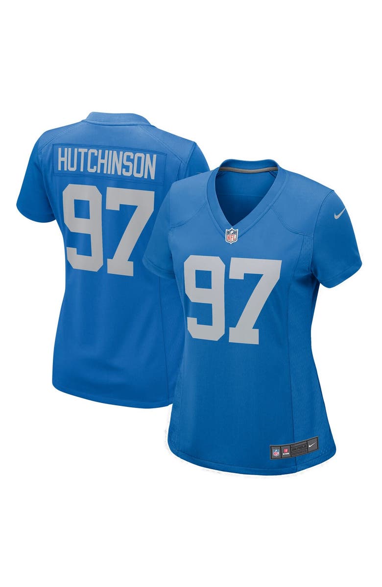 Nike Women's Nike Aidan Hutchinson Blue Detroit Lions Player Jersey, Main, color, 