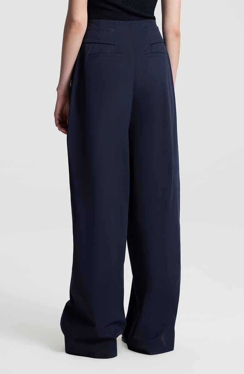 A.L.C. Elliot Hollywood Waist Stretch Cotton Pants, Alternate, color, Evening Blue