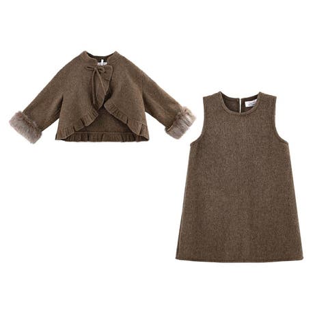 Wool Dress & Jacket Set (Toddler, Little Kid & Big Kid)