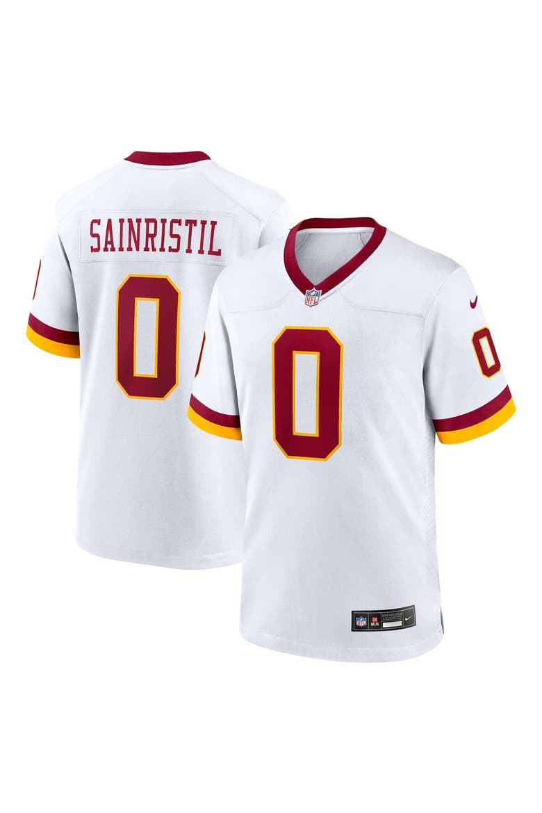 Men's Nike Mike Sainristil White Washington Commanders Game Super Bowl Era Jersey, Main, color, White