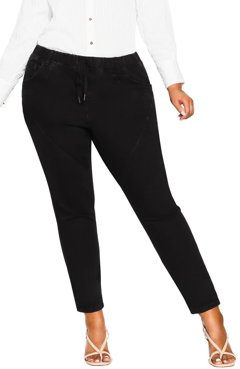 City Chic Isabella Drawstring Pants, Main, color, 