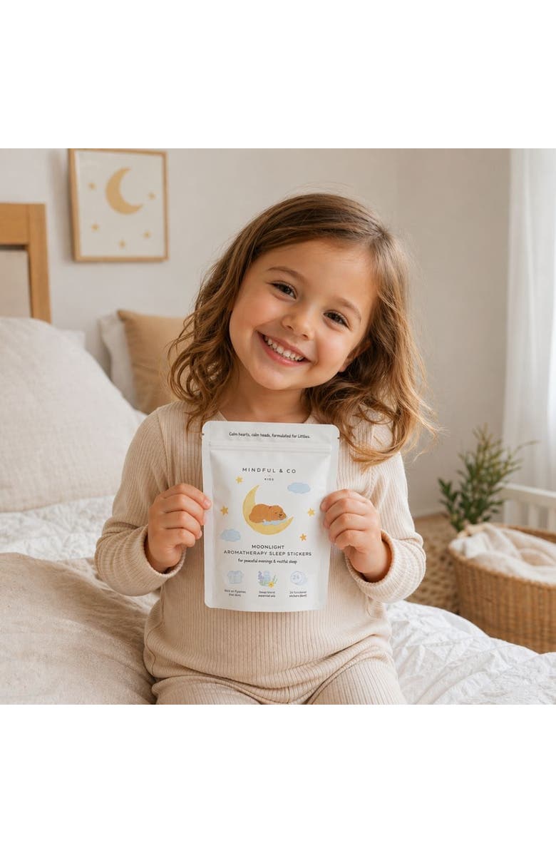 Mindful & Co Kids Moonlight Aromatherapy Sleep Stickers, Alternate, color, White