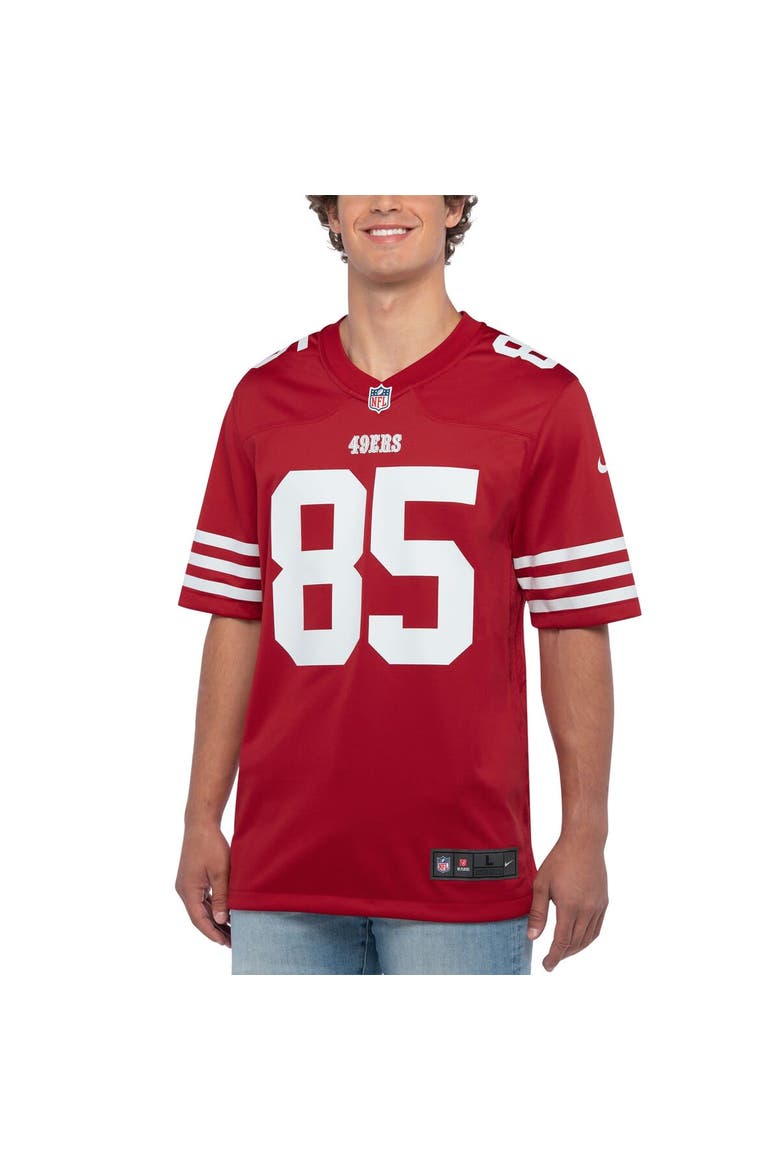 Men's Nike George Kittle Scarlet San Francisco 49ers Player Game Jersey, Alternate, color, Scarlet