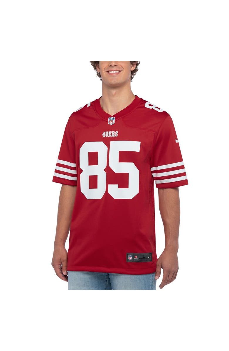 Nike Men's Nike George Kittle Scarlet San Francisco 49ers Player Game Jersey, Alternate, color, Scarlet