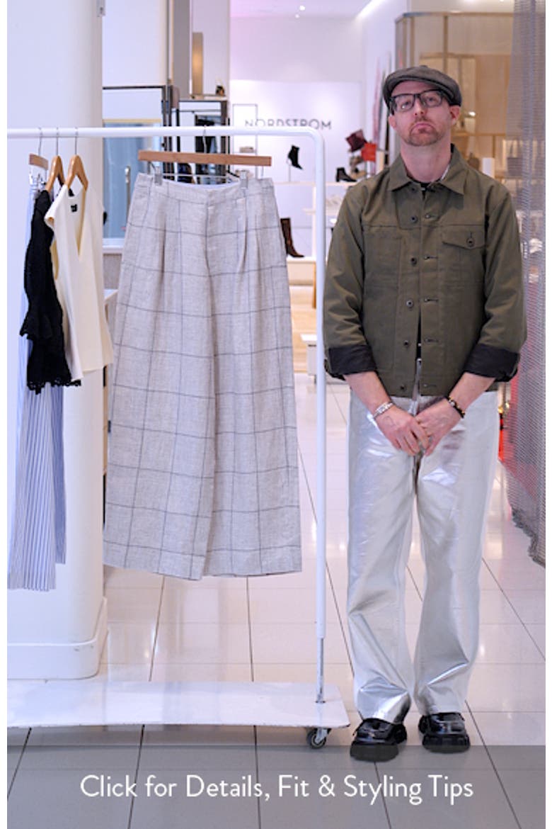 Chappel Plaid Wide Leg Linen Pant video