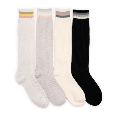 Women's Tall Microfiber Novelty Lounge Socks 4 Pack