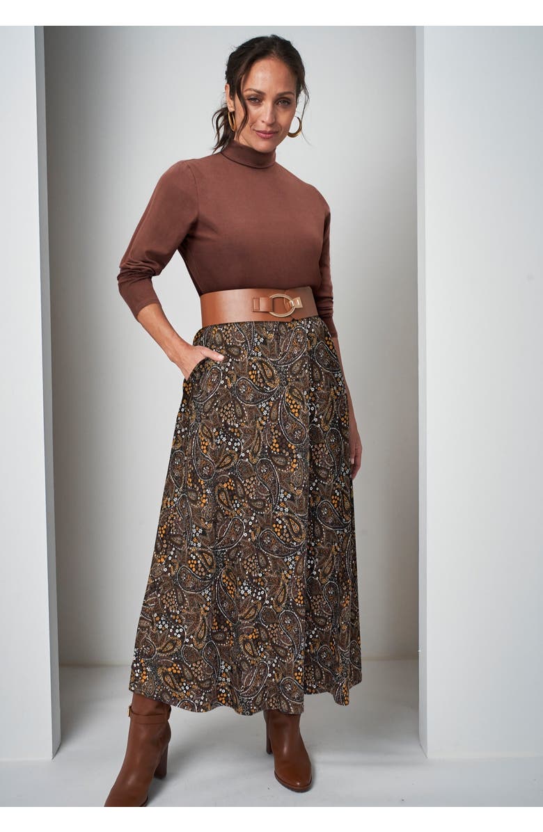 Jessica London Long Sleeve Mockneck Tee, Alternate, color, Black