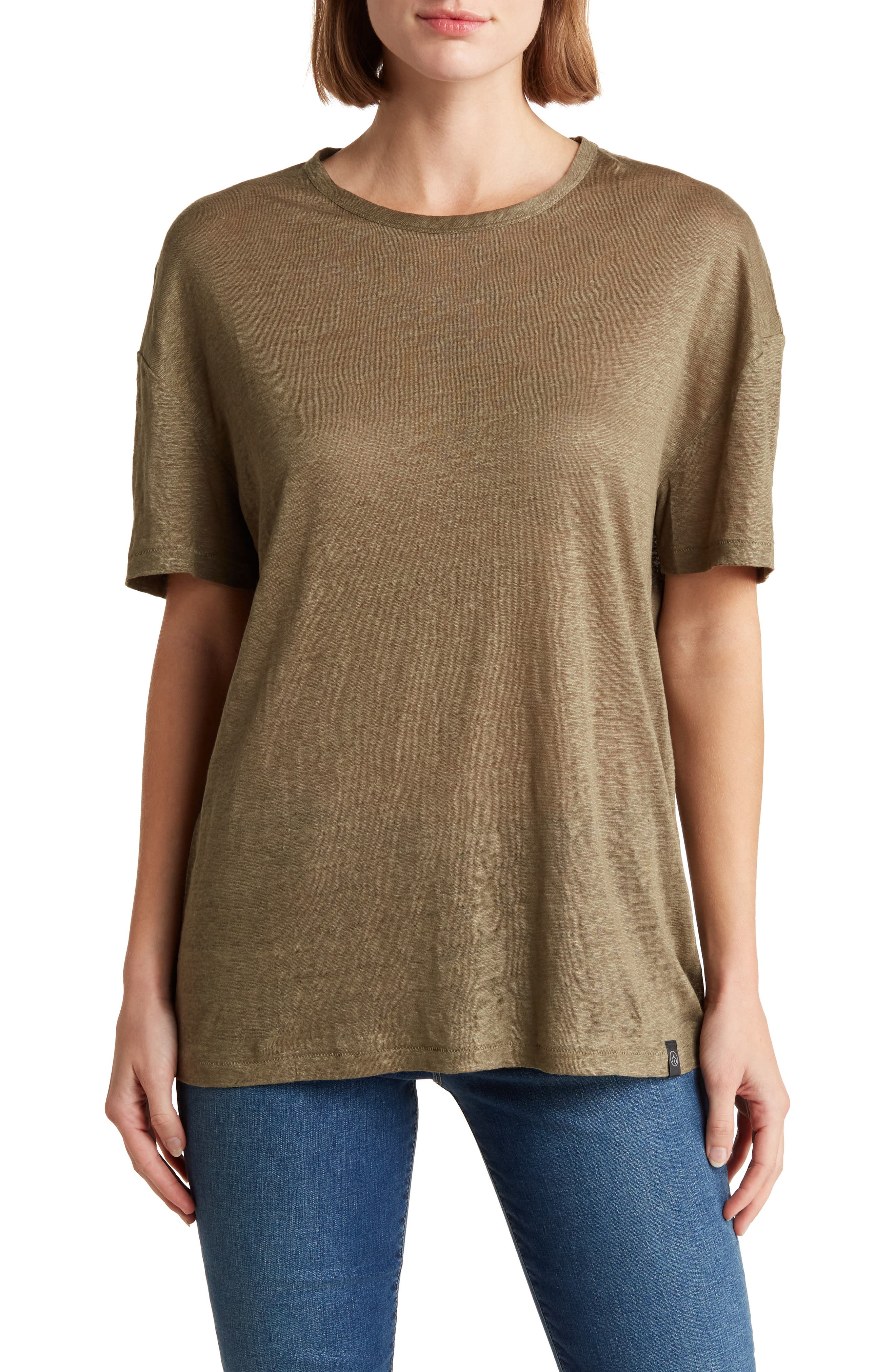 rag & bone Oversize Linen T-Shirt