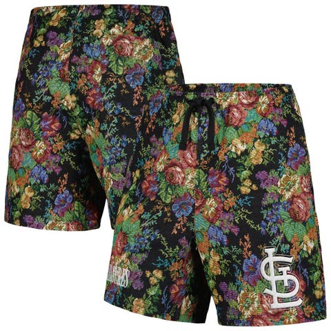 Men's PLEASURES  Black St. Louis Cardinals Floral Shorts