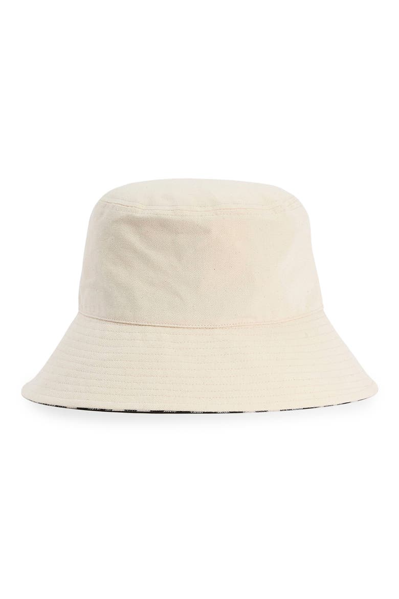 Selena Cotton Twill Bucket Hat, Alternate, color, ECRU