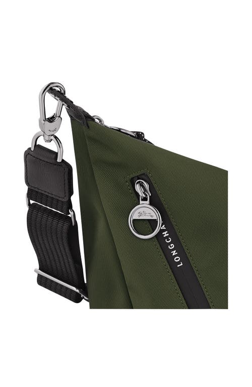 Longchamp Medium Le Pliage Energy Crossbody Bag In Green